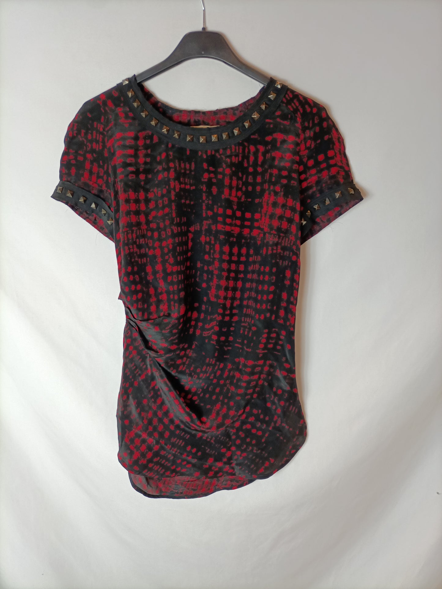 ISABEL MARANT ETOILÉ. Blusa negra seda T.0(xs)