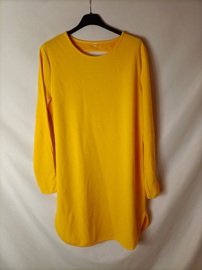 OTRAS. Vestido amarillo apertura espalda. T L