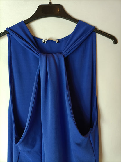 ZARA. Vestido azul klein fluido. T M