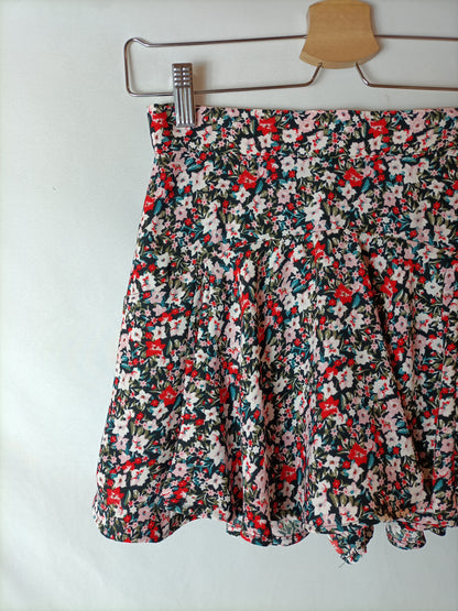 ZARA. Falda pantalón estampada. T XS