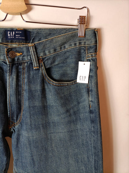 GAP. pantalón denim oscuro T.30(42)