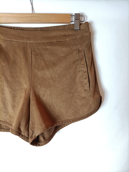 VILA. Shorts antelina camel. T S