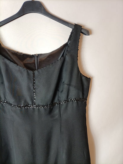 OTRAS. Vestido negro lentejuelas T.M