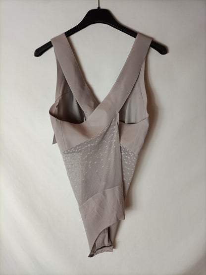 SLOGGI. Body beige plumeti T.l