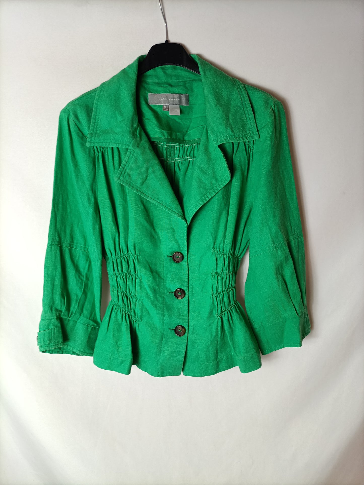 ZARA. Chaqueta lino vintage T.xl(m/l)