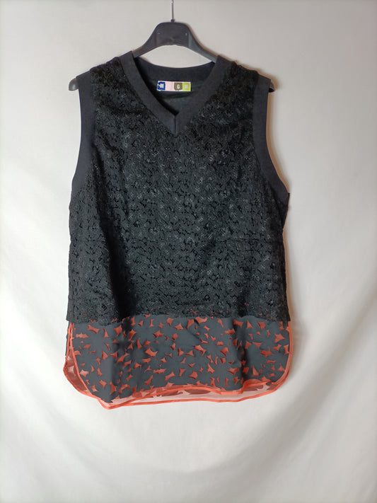 MSGM. Top doble textura T.42