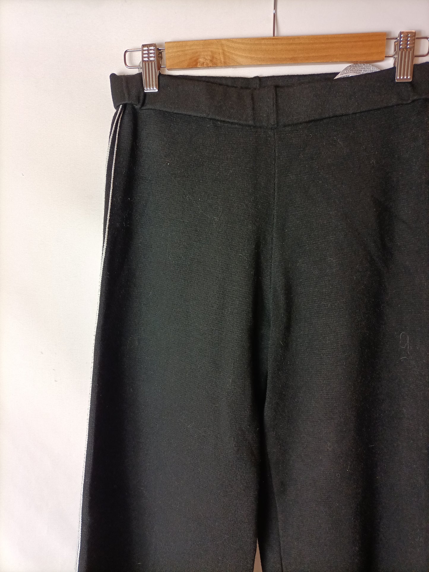 ZARA. Pantalón culotte negro T.m