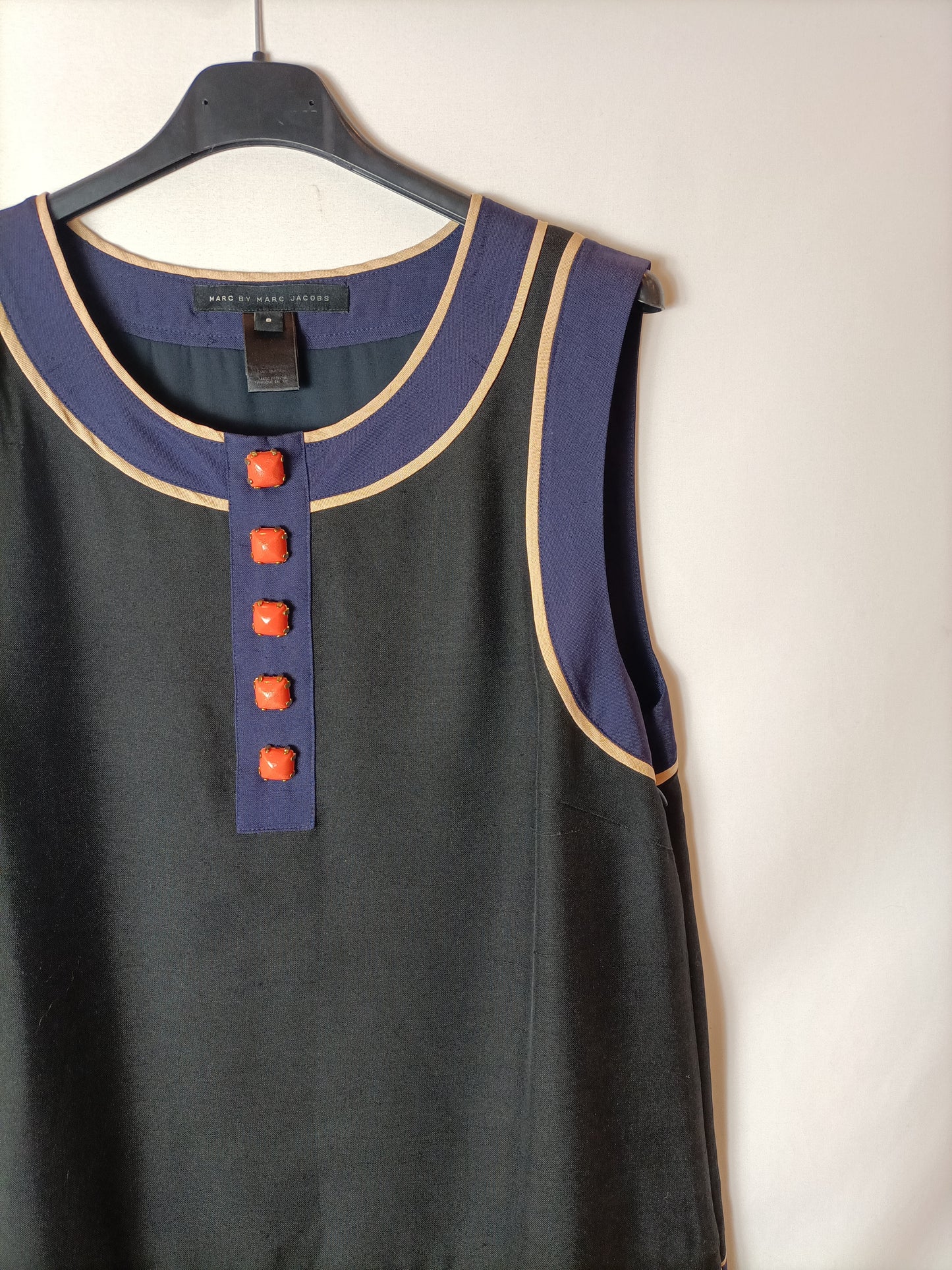 MARC JACOBS. Vestido bicolor T.8(l)