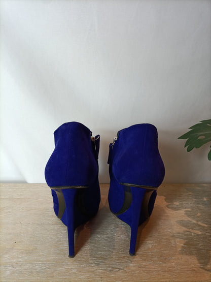 GIUSEPPE ZANOTTI. Botines morados plataforma fina. T 40