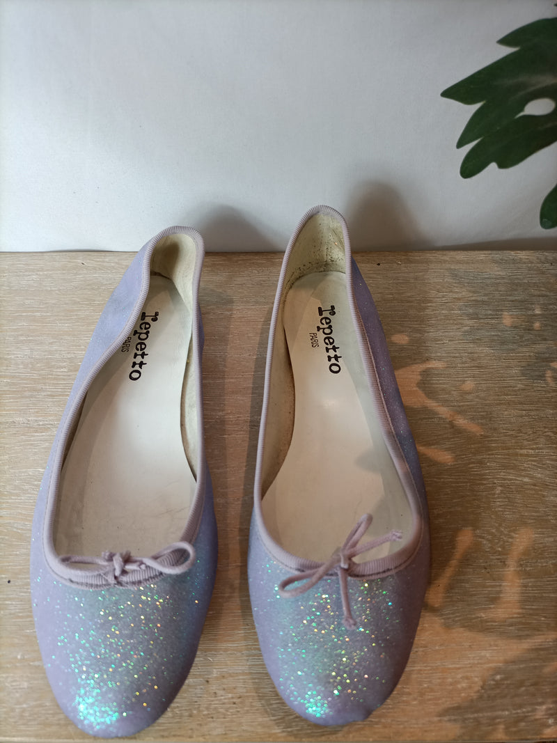 REPETTO PARIS. Bailarinas purpurina. T 39 Hibuy market