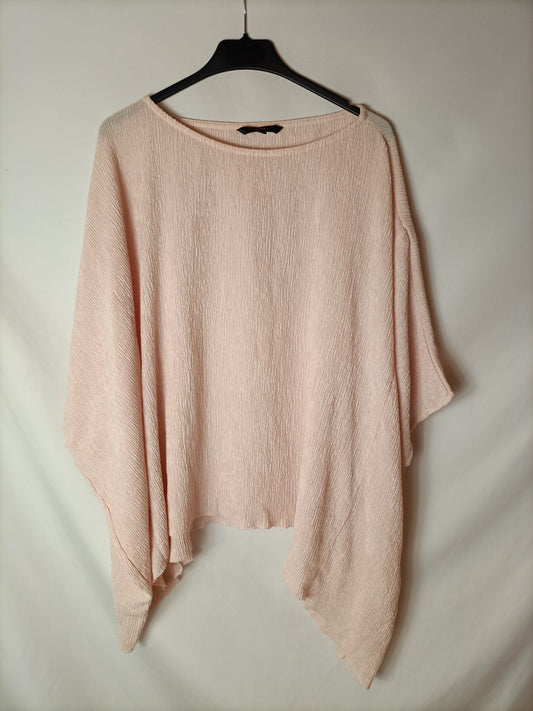 ELOGY. Top/poncho rosa palo T.l