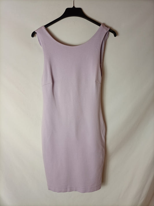 ZARA. Vestido ajustado volante espalda. T S