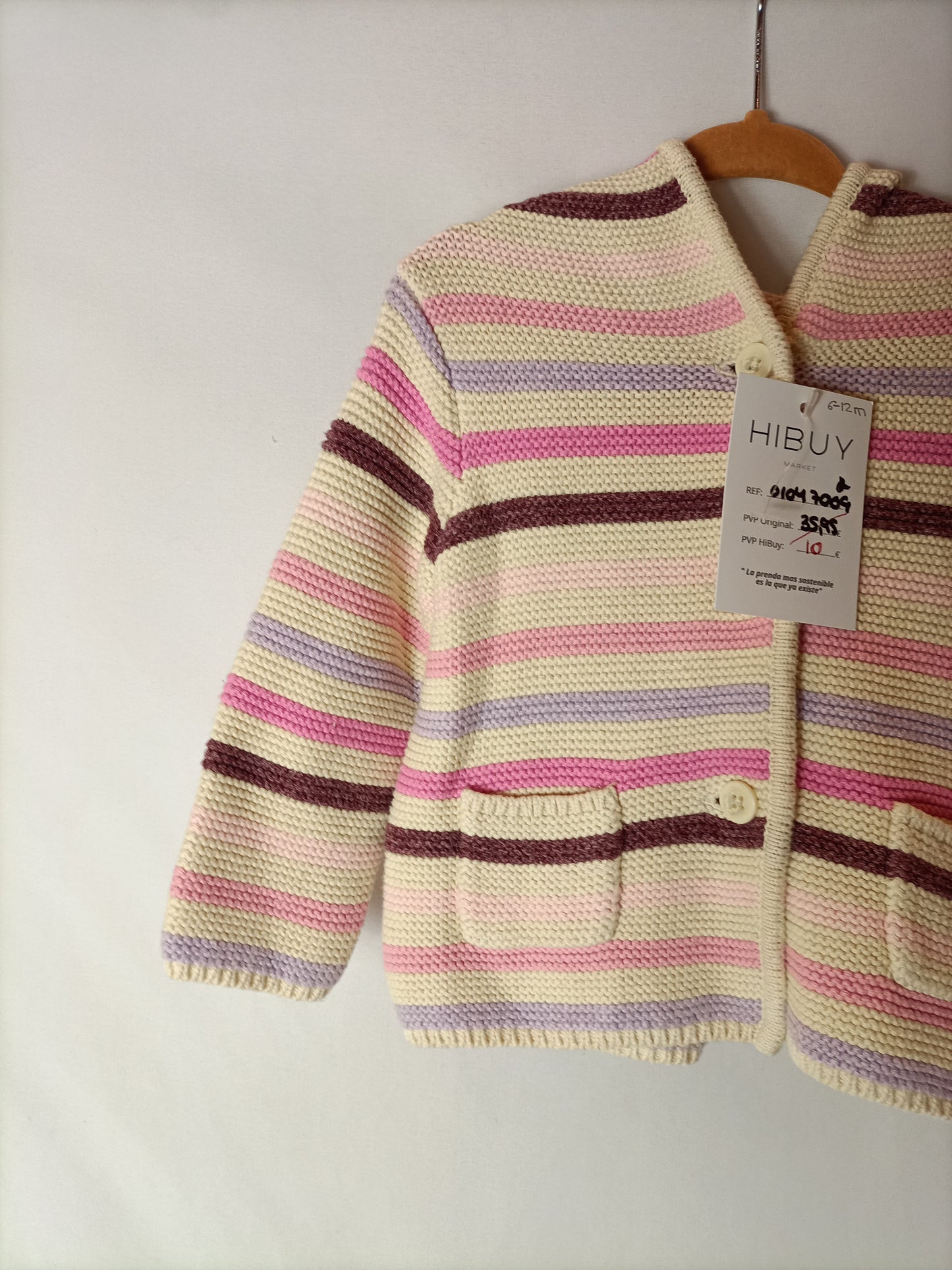 GAP. Chaqueta punto bebe T.6-12 meses