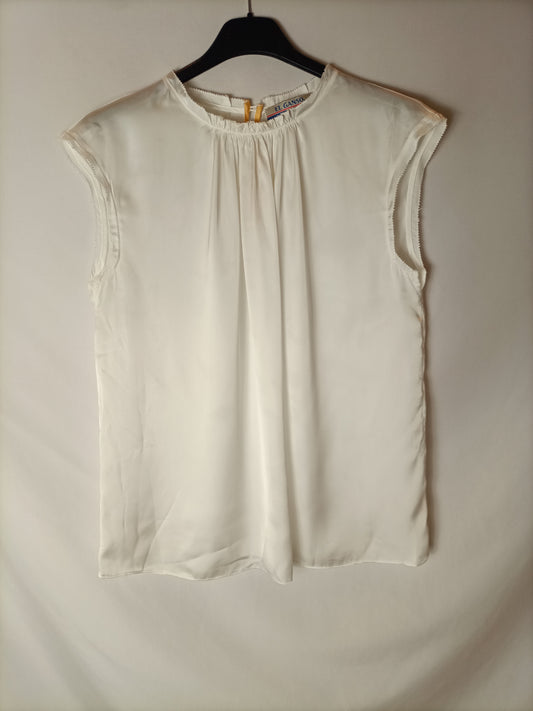 EL GANSO. Blusa blanca fluida T.u(s)