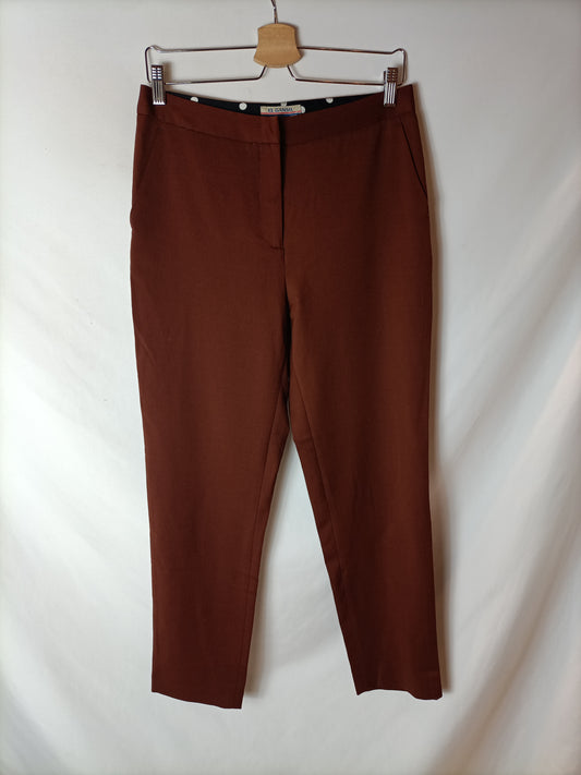 EL GANSO. Pantalón chino marrón T.38/40