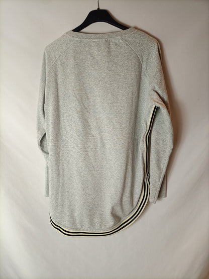 SCOTCH&SODA. Sudadera gris asimétrica. T XS (S)