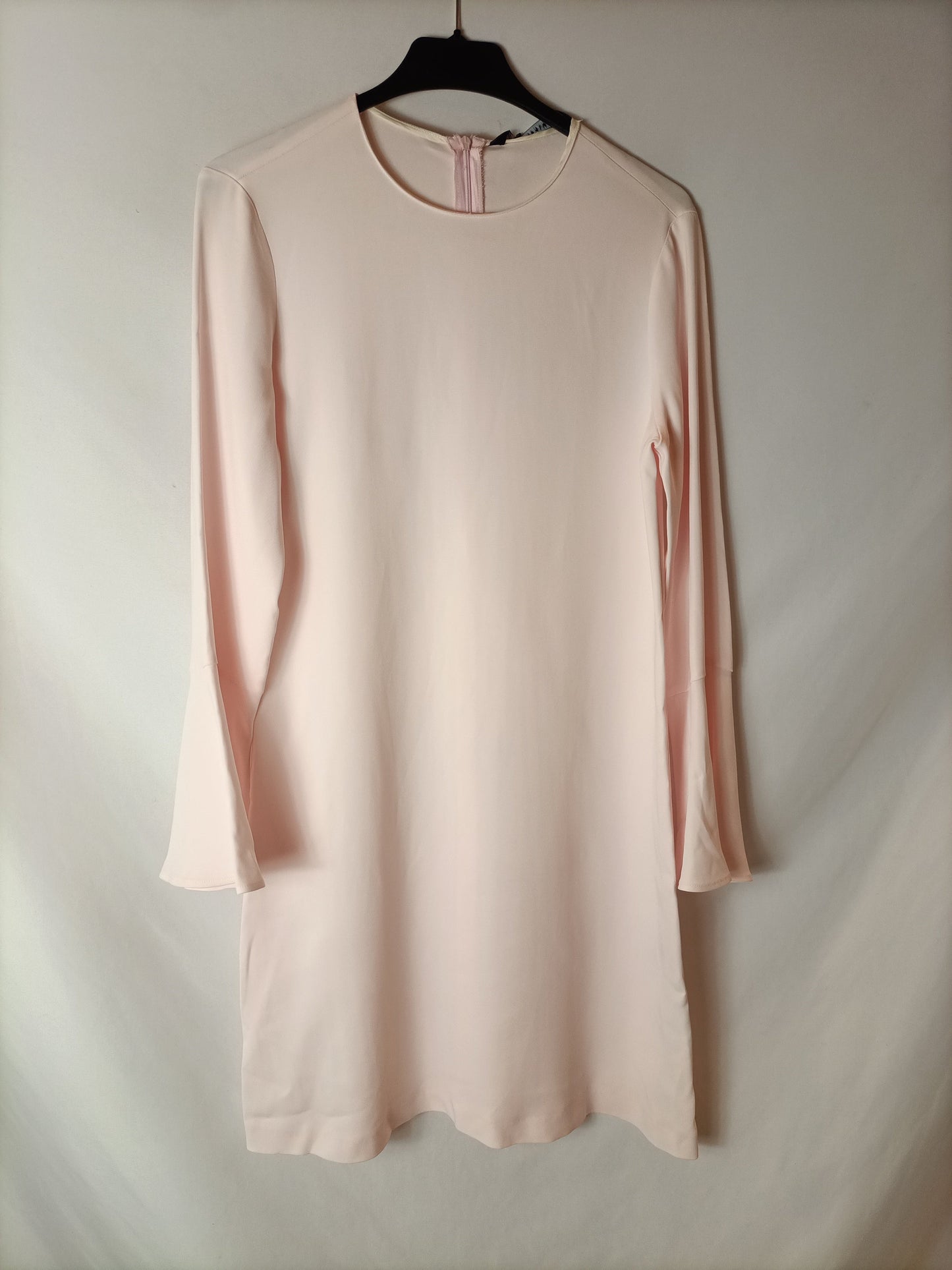 ZARA. Vestido corto rosa T.xs