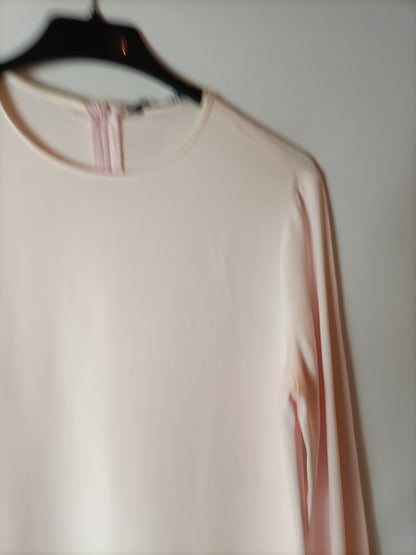 ZARA. Vestido corto rosa T.xs