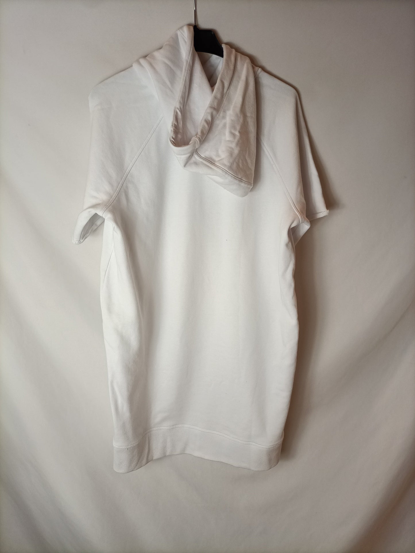 DKNY. Sudadera/ Vestido blanca  manga corta logo. T S