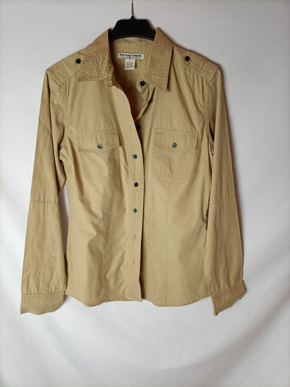 POLO RALPH LAUREN. Camisa algodón beige. T S