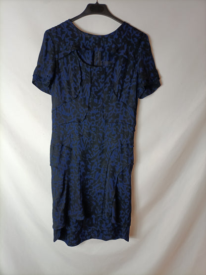 ISABEL MARANT. Vestido corto animal print . T 36