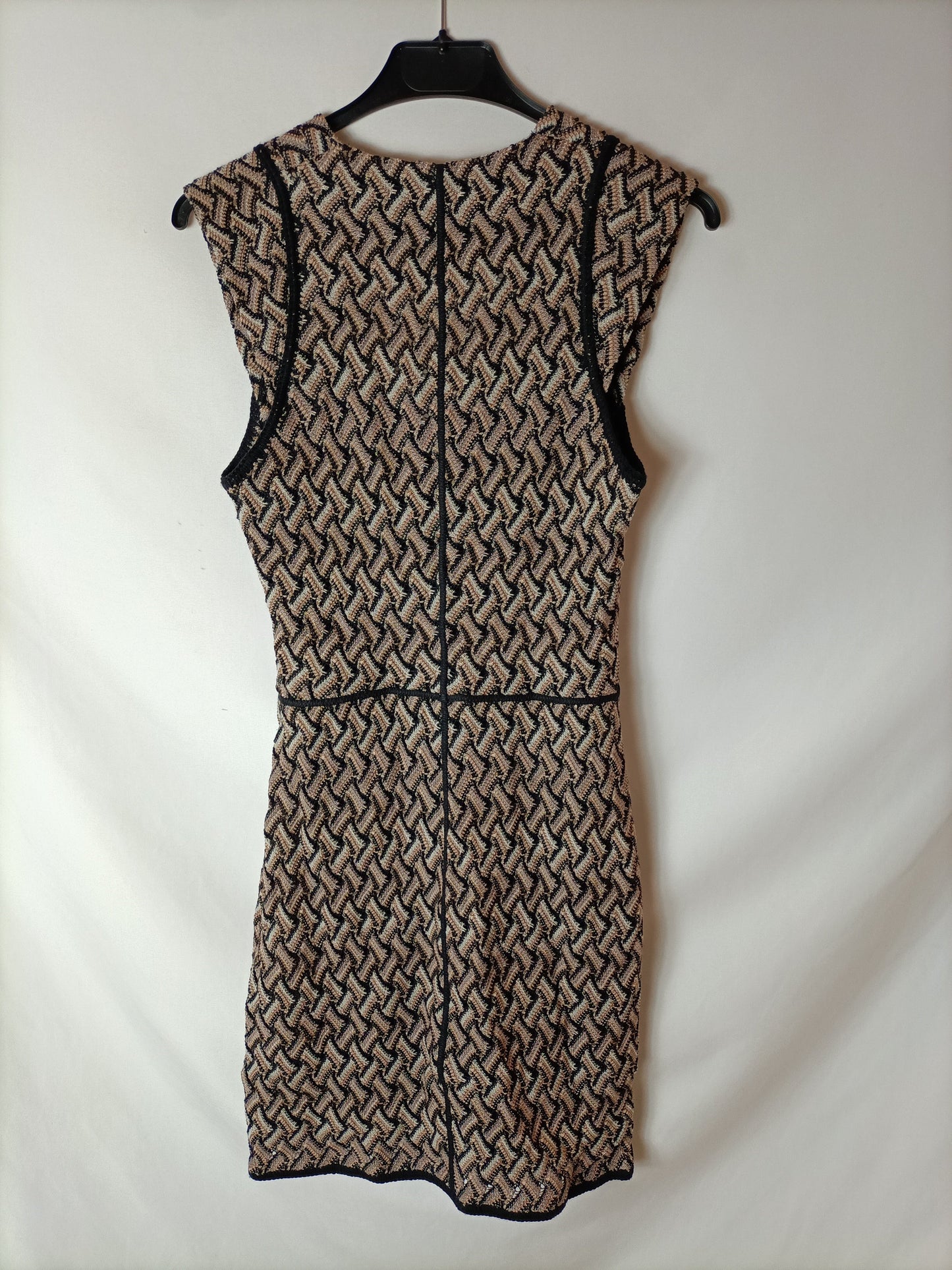 MISSONI. Vestido punto fino colores. T 38