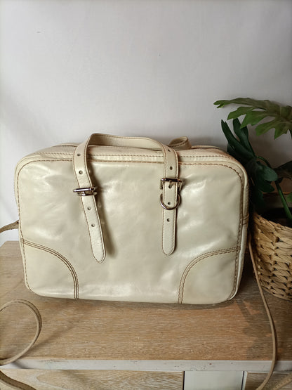 BIMBA Y LOLA. Bolso beige piel shopper (TARA)