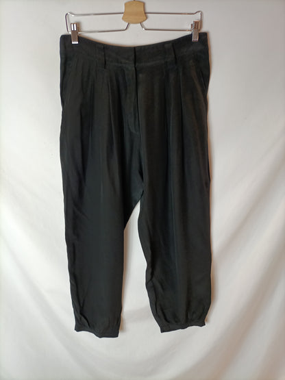 SONIA RYKIEL. Pantalones negros slouchy. T.38