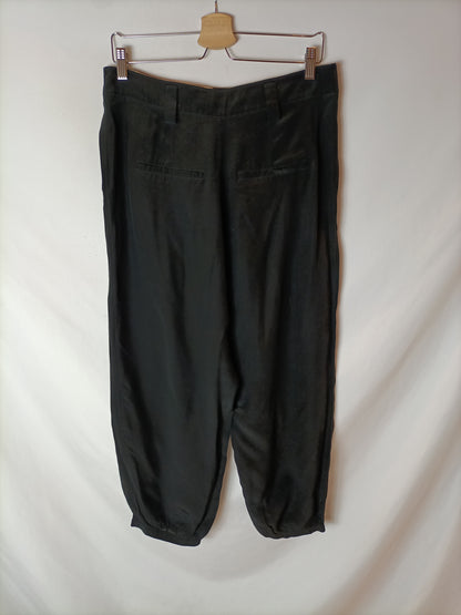 SONIA RYKIEL. Pantalones negros slouchy. T.38