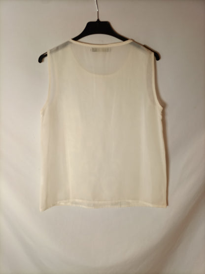 SFERA. Top beige claro encaje. T S