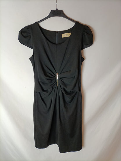 BDBA. Vestido negro detalle cremallera. T M