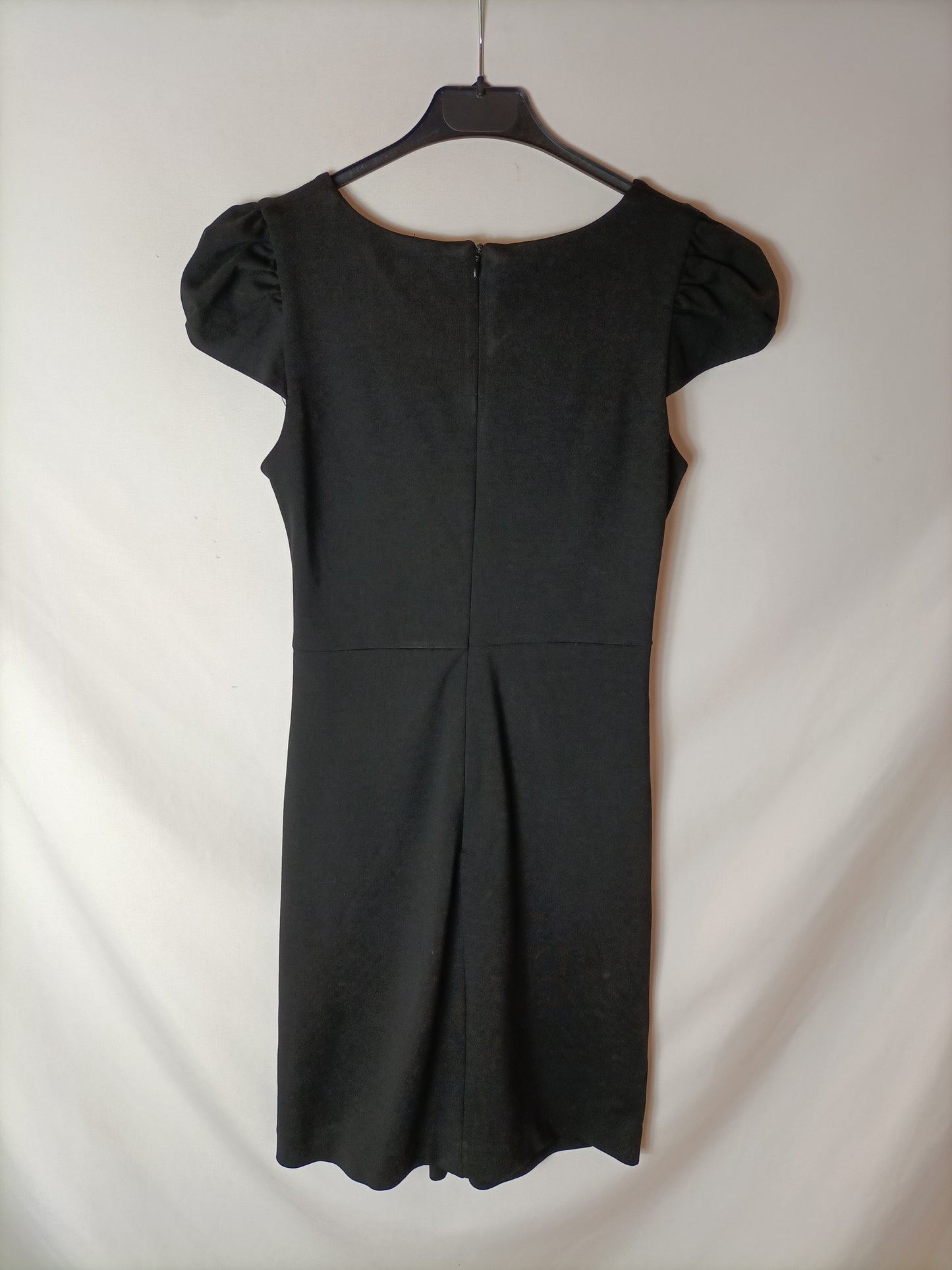 BDBA. Vestido negro detalle cremallera. T M