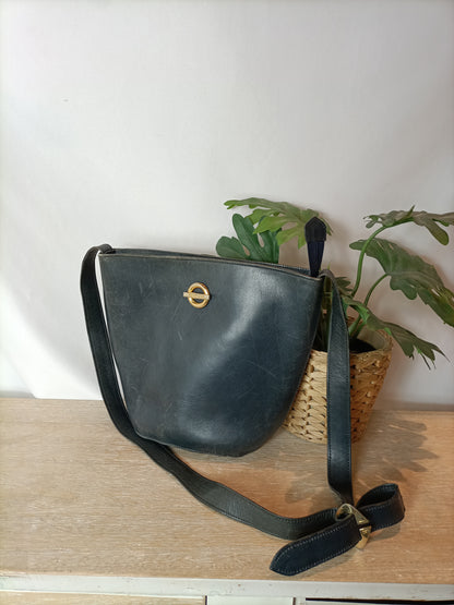 FARRUTX. Bolso azul estilo vintage. (tara)