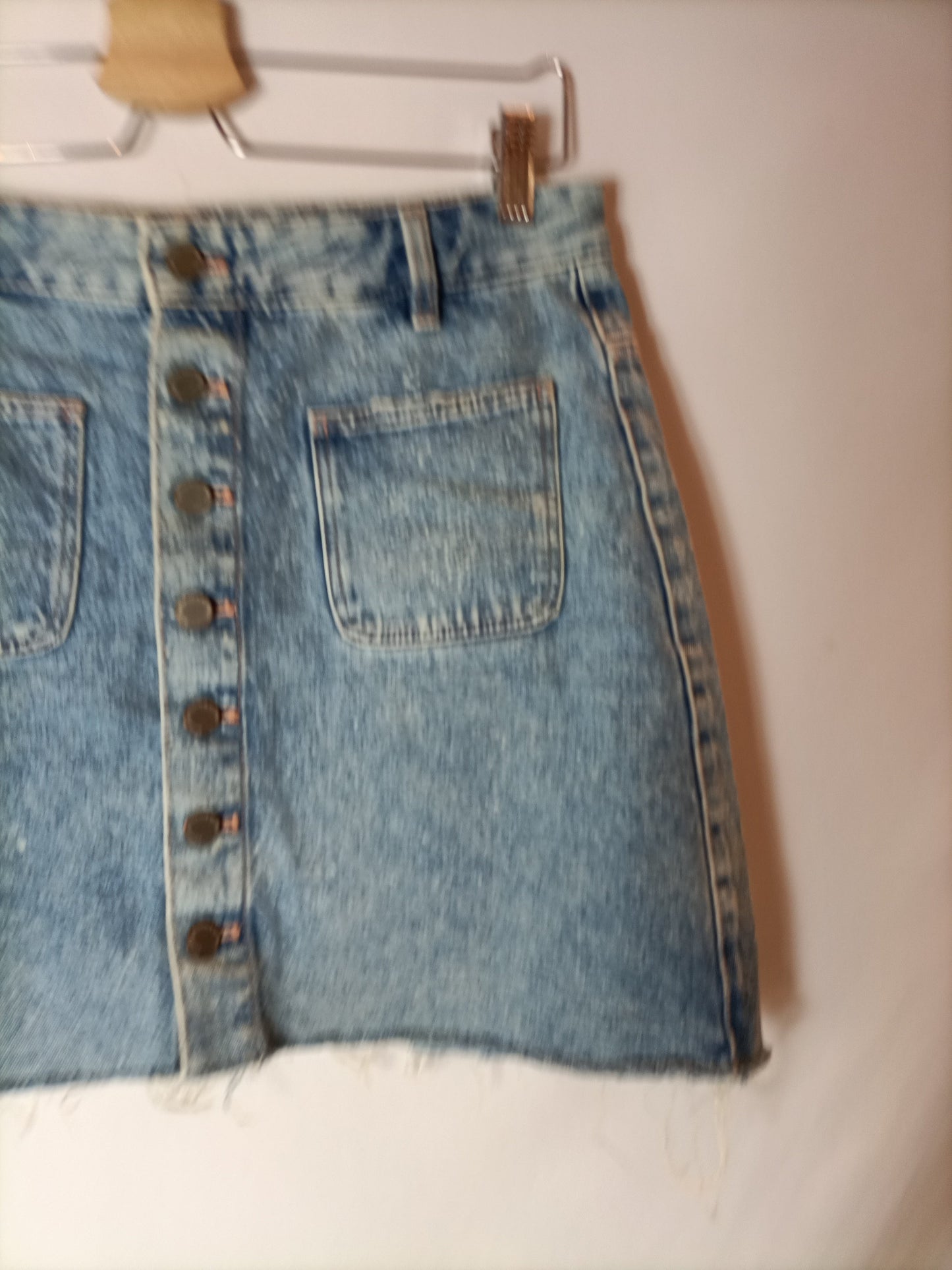 ZARA. Falda denim botones T.l