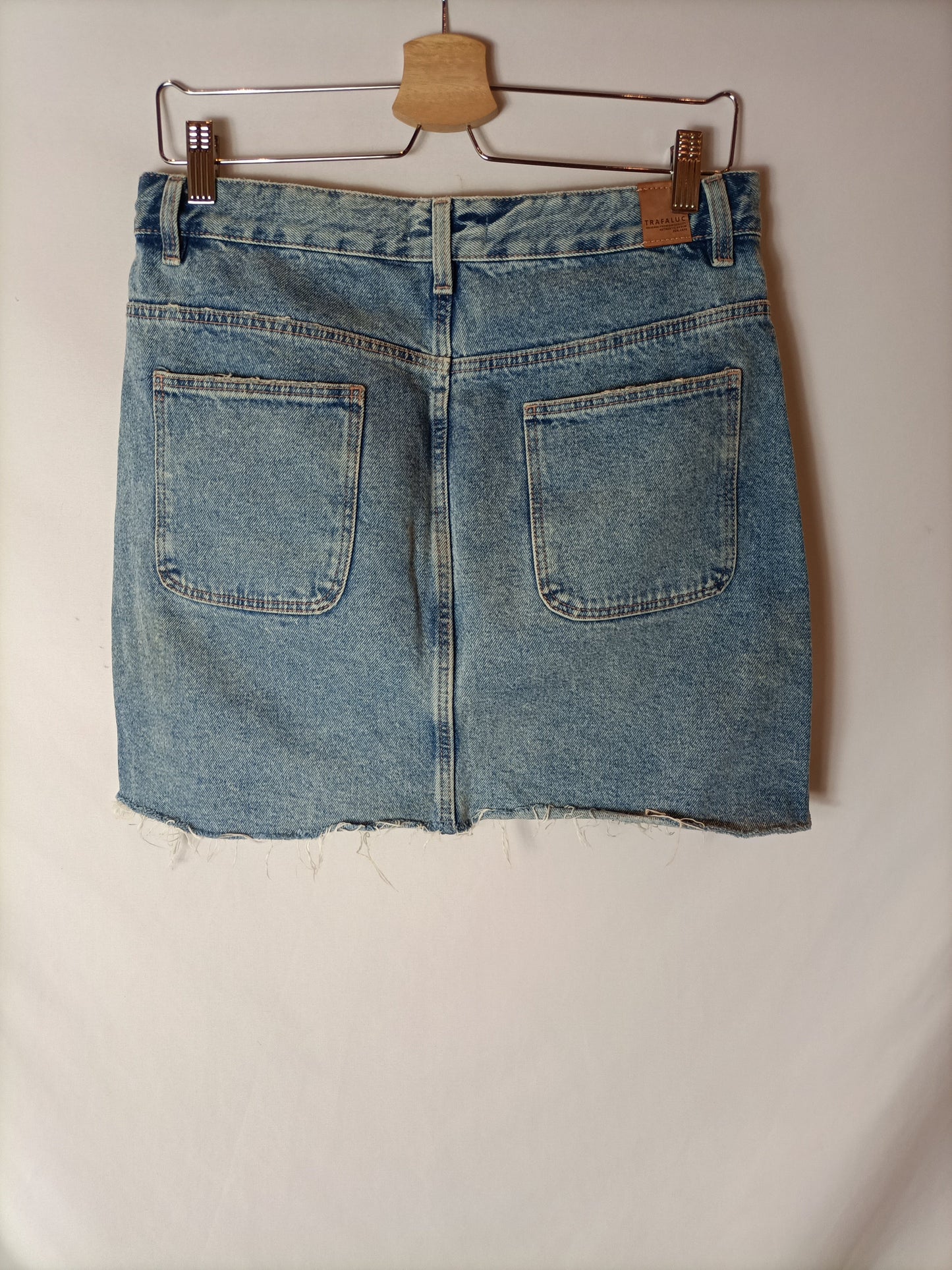 ZARA. Falda denim botones T.l