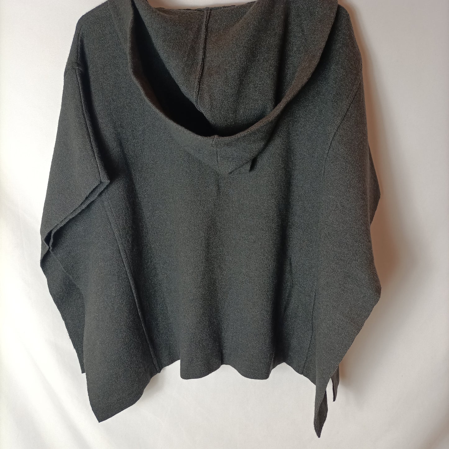 ZARA. Cárdigan gris capucha T.9/10 (xs)