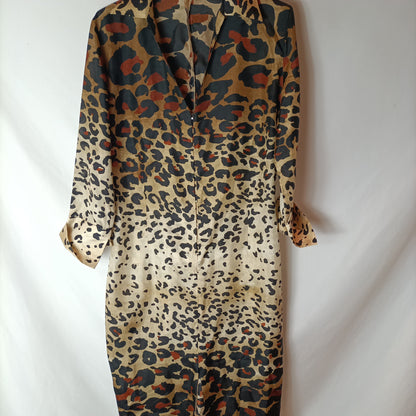 ROBERTO TORRETA. Vestido animal print . T M/L (tara)