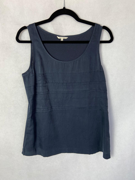 MASSIMO DUTTI. Top punto azul T.L