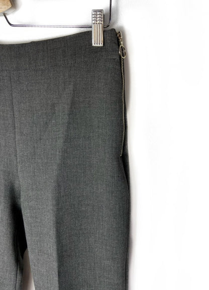 ZARA. Pantalón gris volante XS