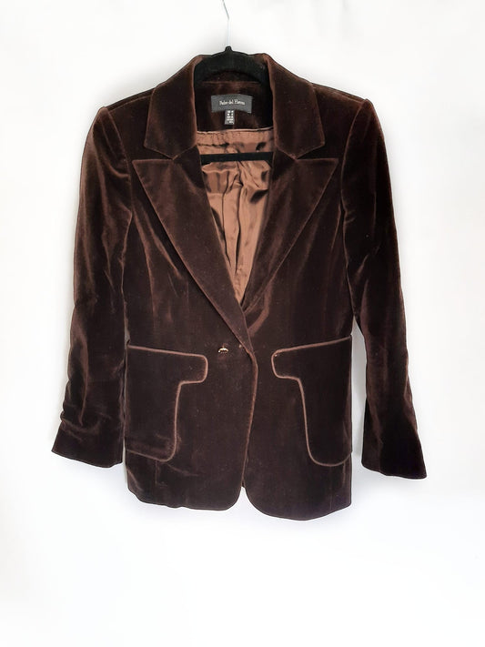 PEDRO DEL HIERRO. Blazer terciopelo talla 40