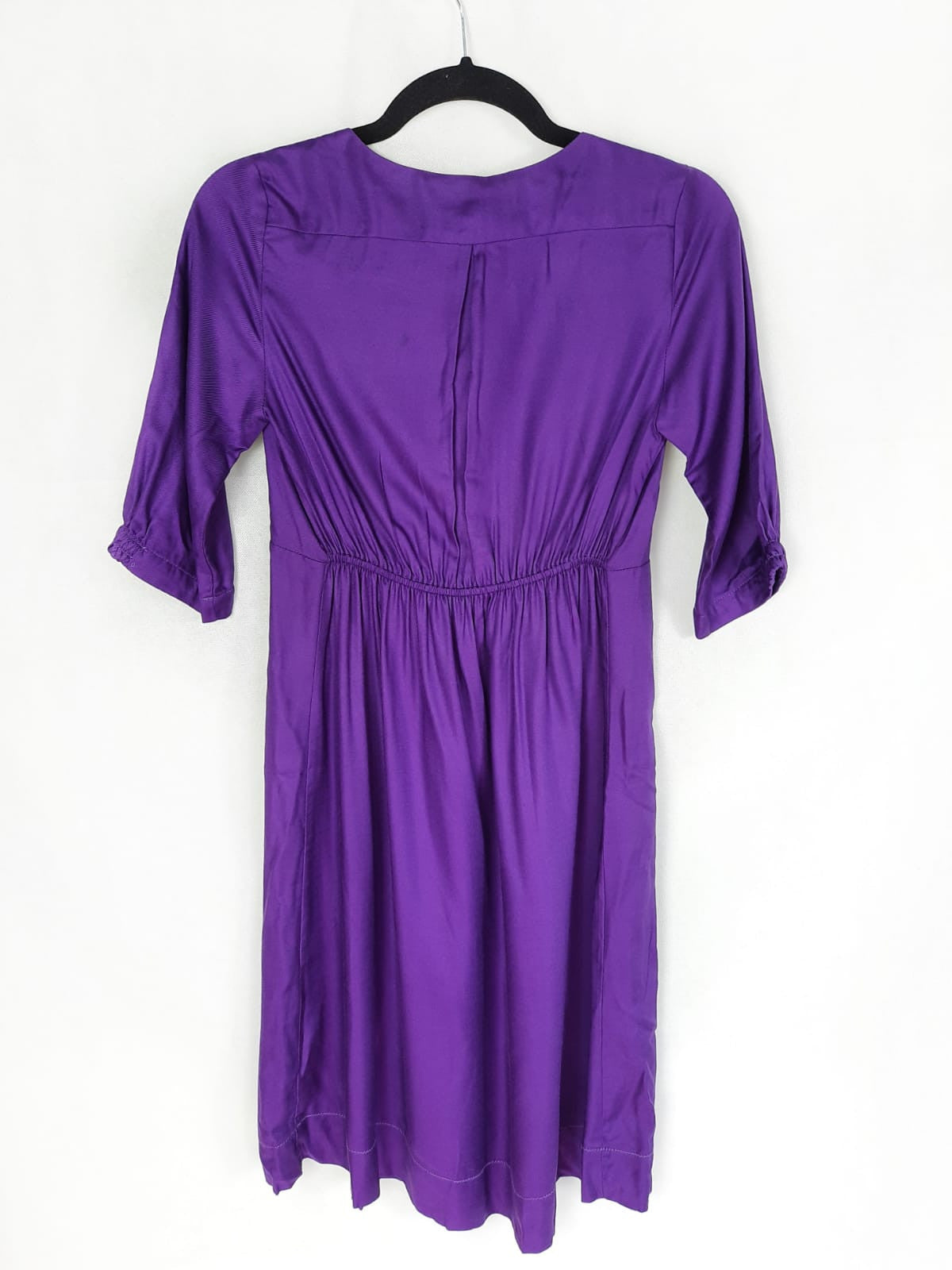 SANDRO. Vestido morado talla  S