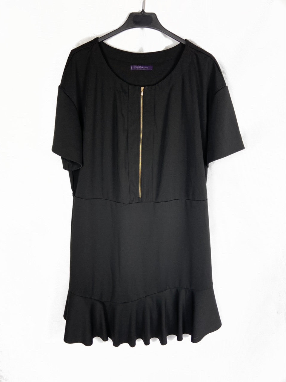 VIOLETA BY MANGO. Vestido negro talla L