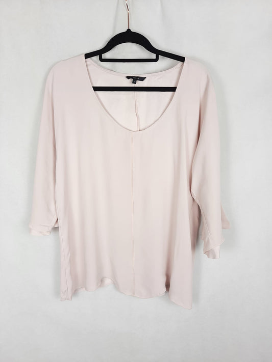 AMITIÉ. Blusa rosa T. L