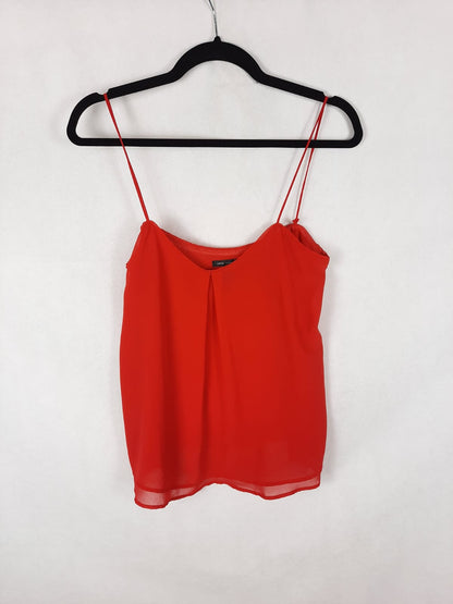 MANGO. Top rojo T. xs