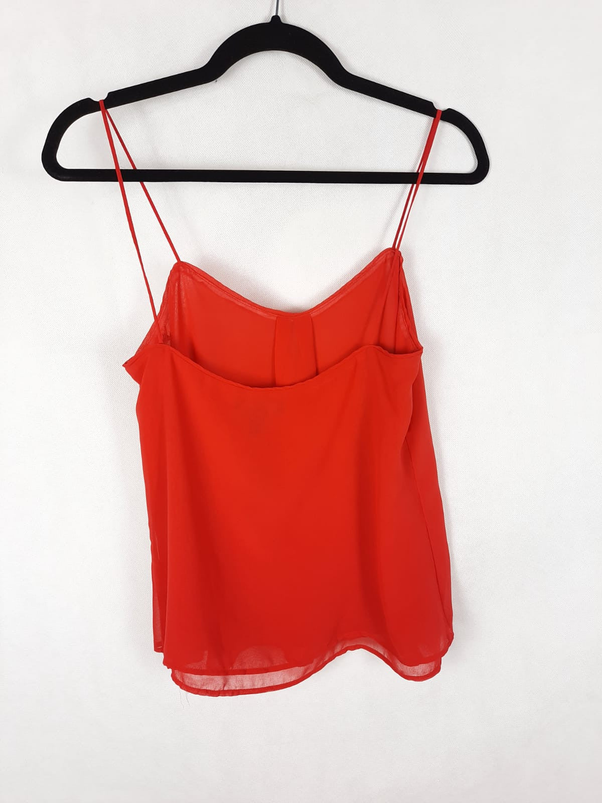 MANGO. Top rojo T. xs