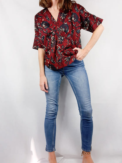 ISABEL MARANT. Blusa flores T.36