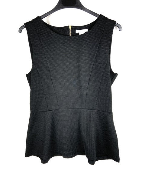 H&M. Top negro textura T.m