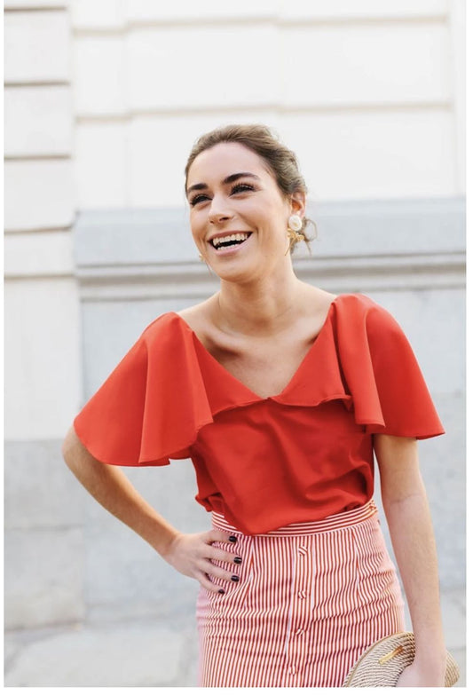 LANTANA RED. Blusa