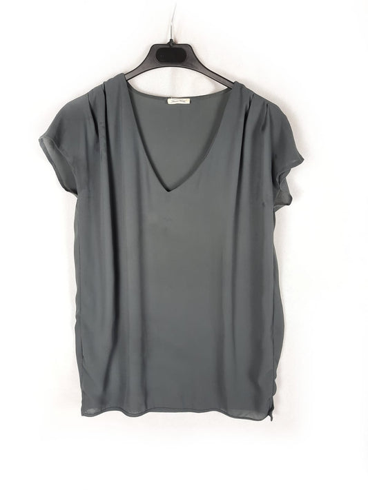 AMERCIAN VINTAGE.Blusa verde T.s