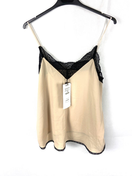 STRADIVARIUS.Top nude lencero T.L